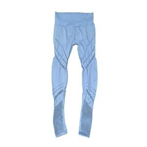 Alo Yoga Pants Ice Blue Athletic Leggings, Small